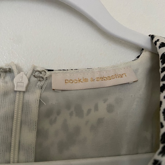 Pookie & Sebastian Leopard Print Wrap Mini Dress - Picture 2 of 3